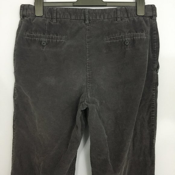 Haggar Mens 36 x 32 Charcoal Gray 100% Cotton Flat Front Straight Leg Pants - Picture 7 of 9